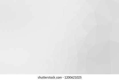 Light Silver, Gray vector abstract mosaic background. A sample with polygonal shapes. A new texture for your design.