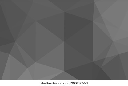 Light Silver, Gray vector abstract polygonal texture. Shining colored illustration in a Brand new style. A new texture for your design.