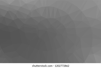 Light Silver, Gray vector abstract polygonal texture. Shining illustration, which consist of triangles. A new texture for your design.
