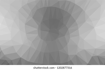 Light Silver, Gray vector abstract polygonal layout. A sample with polygonal shapes. The completely new template can be used for your brand book.