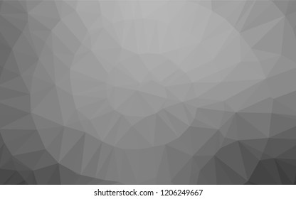 Light Silver, Gray vector abstract mosaic pattern. Creative illustration in halftone style with gradient. A completely new design for your business.