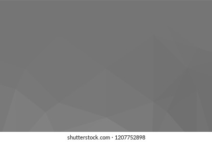 Light Silver, Gray vector abstract polygonal cover. Creative illustration in halftone style with gradient. A completely new template for your business design.