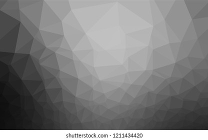 Light Silver, Gray vector abstract mosaic backdrop. Colorful illustration in abstract style with gradient. The template can be used as a background for cell phones.