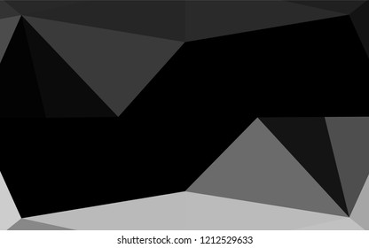 Light Silver, Gray vector abstract mosaic backdrop. A vague abstract illustration with gradient. A new texture for your design.