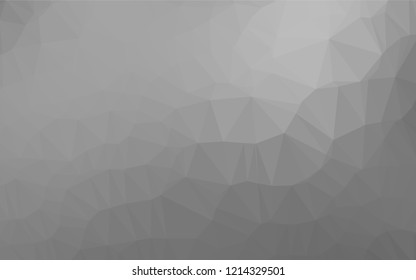 Light Silver, Gray vector abstract polygonal texture. Creative geometric illustration in Origami style with gradient. The elegant pattern can be used as part of a brand book.