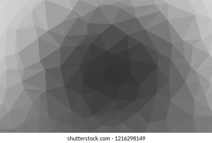 Light Silver, Gray vector abstract polygonal layout. Glitter abstract illustration with an elegant design. A completely new template for your business design.