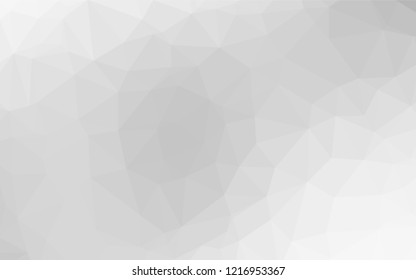 Light Silver, Gray vector abstract polygonal layout. Creative geometric illustration in Origami style with gradient. The textured pattern can be used for background.