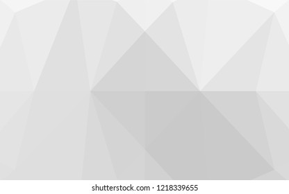 Light Silver, Gray vector abstract mosaic backdrop. Shining illustration, which consist of triangles. Brand new design for your business.