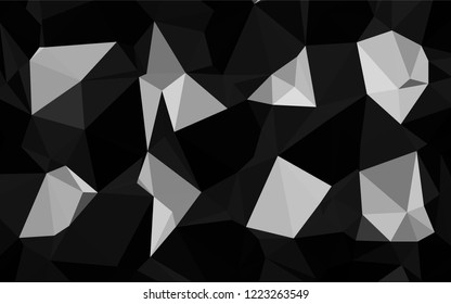 Light Silver, Gray vector abstract mosaic backdrop. Shining colored illustration in a Brand new style. A completely new design for your business.