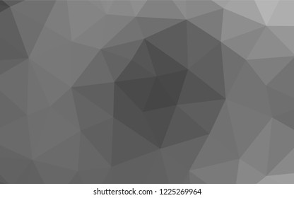 Light Silver, Gray vector abstract mosaic pattern. Colorful illustration in abstract style with gradient. The best triangular design for your business.