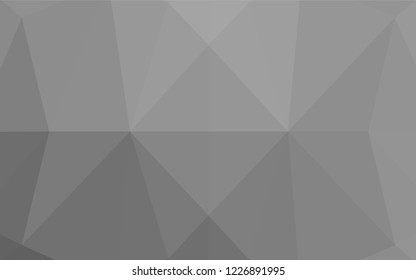 Light Silver, Gray vector abstract mosaic backdrop. Colorful illustration in abstract style with gradient. The template can be used as a background for cell phones.