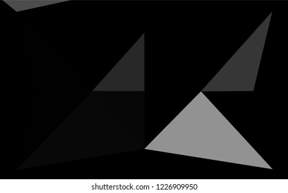 Light Silver, Gray vector abstract mosaic pattern. A sample with polygonal shapes. A completely new template for your business design.