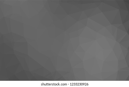 Light Silver, Gray vector abstract polygonal texture. Triangular geometric sample with gradient.  The best triangular design for your business.