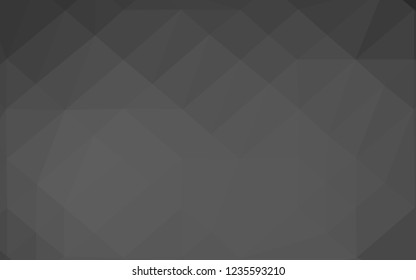 Light Silver, Gray vector abstract mosaic background. Colorful abstract illustration with gradient. The best triangular design for your business.