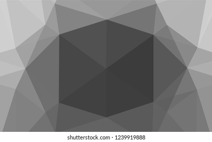 Light Silver, Gray vector abstract mosaic backdrop. Modern geometrical abstract illustration with gradient. The template can be used as a background for cell phones.