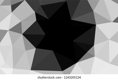 Light Silver, Gray vector abstract polygonal cover. A vague abstract illustration with gradient. A new texture for your design.