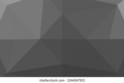 Light Silver, Gray vector abstract polygonal cover. Modern geometrical abstract illustration with gradient. Triangular pattern for your business design.