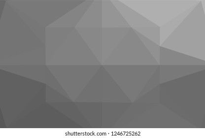 Light Silver, Gray vector abstract mosaic backdrop. An elegant bright illustration with gradient. The completely new template can be used for your brand book.
