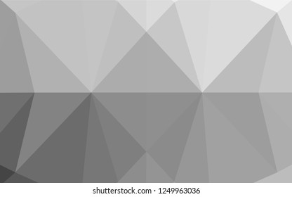 Light Silver, Gray vector abstract mosaic backdrop. A completely new color illustration in a vague style. The completely new template can be used for your brand book.