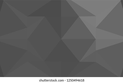 Light Silver, Gray vector abstract polygonal layout. Modern geometrical abstract illustration with gradient. The best triangular design for your business.