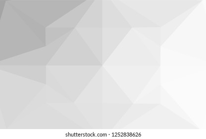 Light Silver, Gray vector abstract mosaic background. An elegant bright illustration with gradient. A completely new design for your business.