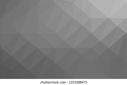 Light Silver, Gray vector abstract polygonal cover. An elegant bright illustration with gradient. Completely new template for your business design.