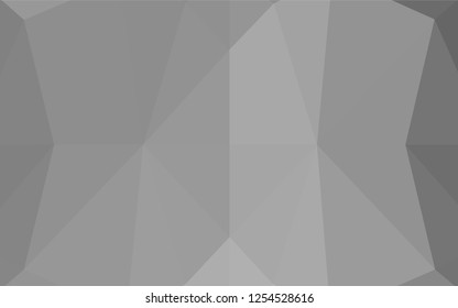 Light Silver, Gray vector abstract mosaic backdrop. Colorful abstract illustration with gradient. Brand new style for your business design.