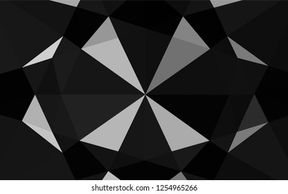 Light Silver, Gray vector abstract mosaic background. A vague abstract illustration with gradient. A new texture for your design.