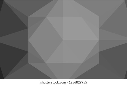 Light Silver, Gray vector abstract polygonal layout. Glitter abstract illustration with an elegant design. A completely new template for your business design.