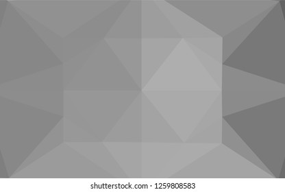 Light Silver, Gray vector abstract polygonal texture. Triangular geometric sample with gradient.  The textured pattern can be used for background.