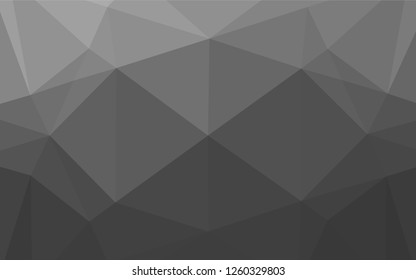 Light Silver, Gray vector abstract mosaic background. A vague abstract illustration with gradient. The textured pattern can be used for background.