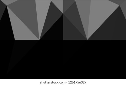 Light Silver, Gray vector abstract polygonal layout. Shining colored illustration in a Brand new style. Brand new design for your business.