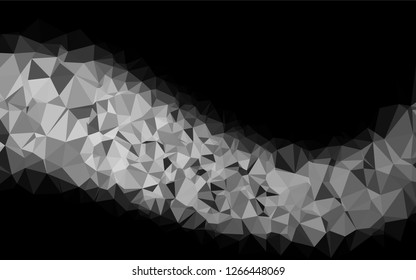 Light Silver, Gray vector abstract mosaic backdrop. Shining colored illustration in a Brand new style. A completely new design for your business.