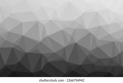 Light Silver, Gray vector abstract mosaic pattern. An elegant bright illustration with gradient. Brand new design for your business.