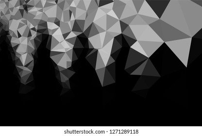 Light Silver, Gray vector abstract polygonal texture. A completely new color illustration in a vague style. The completely new template can be used for your brand book.