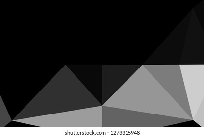 Light Silver, Gray vector abstract polygonal cover. Modern geometrical abstract illustration with gradient. A completely new design for your business.