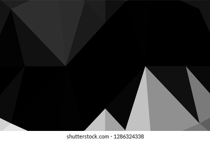 Light Silver, Gray vector abstract polygonal layout. Glitter abstract illustration with an elegant design. A completely new design for your business.