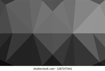 Light Silver, Gray vector abstract polygonal layout. A vague abstract illustration with gradient. A completely new template for your business design.