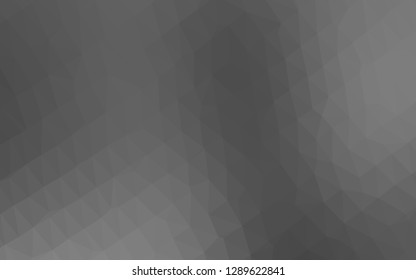 Light Silver, Gray vector abstract polygonal texture. Shining illustration, which consist of triangles. The best triangular design for your business.