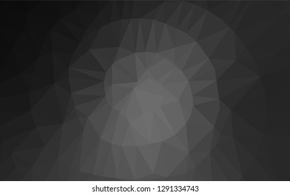Light Silver, Gray vector abstract polygonal texture. Glitter abstract illustration with an elegant design. The polygonal design can be used for your web site.