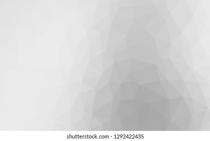 Light Silver, Gray vector abstract polygonal cover. Glitter abstract illustration with an elegant design. Elegant pattern for a brand book.
