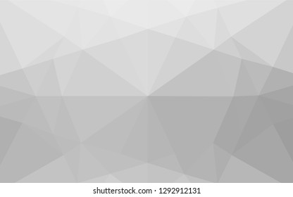 Light Silver, Gray vector abstract mosaic pattern. Creative illustration in halftone style with gradient. A completely new design for your business.