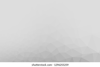 Light Silver, Gray vector abstract polygonal texture. Shining illustration, which consist of triangles. Polygonal design for your web site.