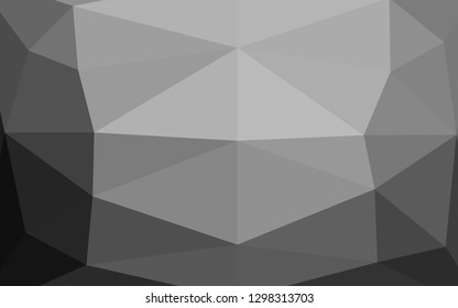 Light Silver, Gray vector abstract polygonal layout. A completely new color illustration in a vague style. Textured pattern for background.