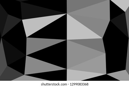 Light Silver, Gray vector abstract mosaic pattern. Glitter abstract illustration with an elegant design. Brand new design for your business.