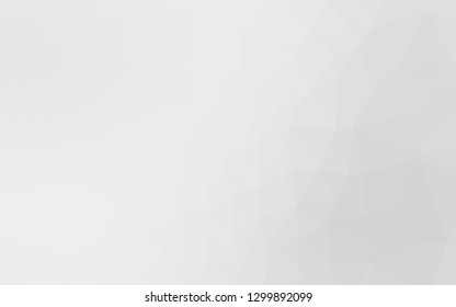 Light Silver, Gray vector abstract polygonal cover. Triangular geometric sample with gradient.  Brand new design for your business.