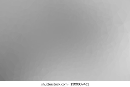 Light Silver, Gray vector abstract polygonal texture. Glitter abstract illustration with an elegant design. Template for your brand book.