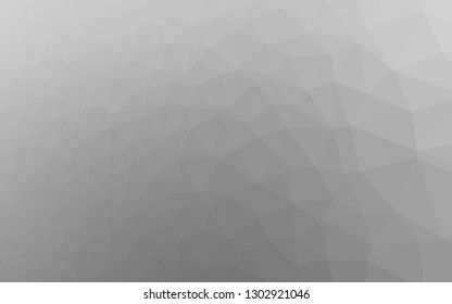 Light Silver, Gray vector abstract polygonal texture. Shining colored illustration in a Brand new style. Template for a cell phone background.