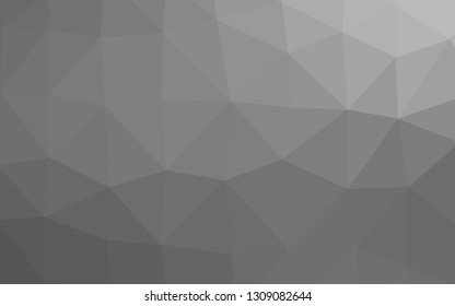 Light Silver, Gray vector abstract polygonal texture. A vague abstract illustration with gradient. Elegant pattern for a brand book.
