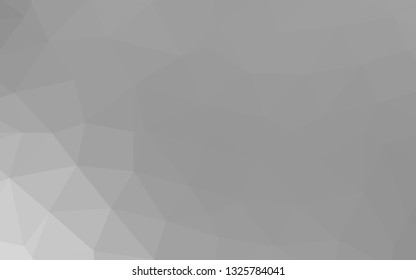 Light Silver, Gray vector abstract mosaic pattern. Modern geometrical abstract illustration with gradient. New texture for your design.